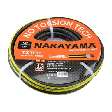 NAKAYAMA Crijevo GH6100 TITAN, 1/2", 15 m, 3 sloja